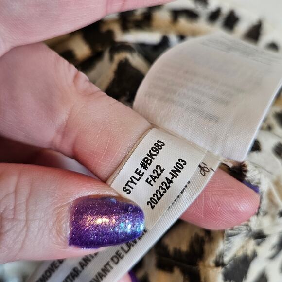 J Crew Ruffle Neck Puff-sleeve Dress Leopard Print Women's Size XS Casual Work - Picture 11 of 11